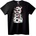 NOONEBRAND Тениска Skull Снежен Човек Празник - 2XL, Black