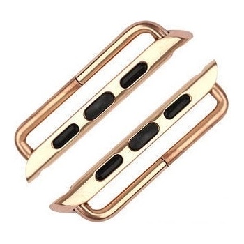 Hoco Алуминиев адаптер за всякакъв тип каишки за Apple Watch 38 и 40 мм - Hoco Apple Watch Band Adapter (розово злато) (AWBA-RG-38)