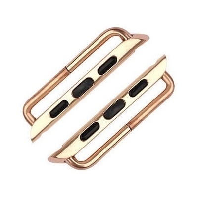 Hoco Алуминиев адаптер за всякакъв тип каишки за Apple Watch 38 и 40 мм - Hoco Apple Watch Band Adapter (розово злато) (AWBA-RG-38)