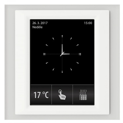 ELKO EP RF Touch-W Сензорно устройство за управление Стъкло Бял Светло сив (RFTW-AGL-BWH-CLG)