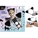 Derform farby na tvár s čelenkou mačka