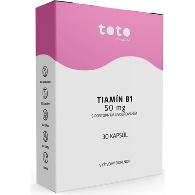 TOTO Tiamín B1 50 mg s postupným uvoľňovaním 30 kapsúl
