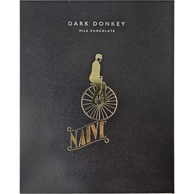 Chocolate Naive 75 % Dark Donkey Oslie Darkmilk bez cukru 50 g