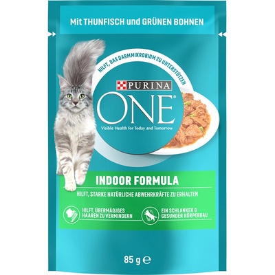 Purina One Indoor tuňák ve šťávě 13 x 85 g