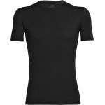 Icebreaker Мъжко мериносово термобельо Icebreaker Anatomica S/S Crewe Merino base layer - Black / Monsoon - размер XL (015-0439-0314)