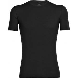 Icebreaker Мъжко мериносово термобельо Icebreaker Anatomica S/S Crewe Merino base layer - Black / Monsoon - размер XL (015-0439-0314)