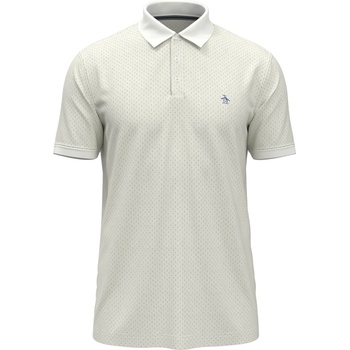Image 1 of Original Penguin Блуза с яка Original Penguin Men's Dobby Textured Short Sleeve Polo Shirt - Bright White