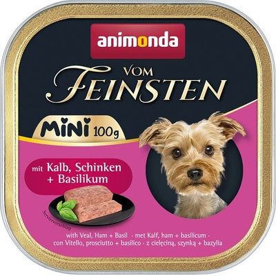 Animonda Vom Feinsten Mini Adult Dog teľacia šunka bazalka 100 g