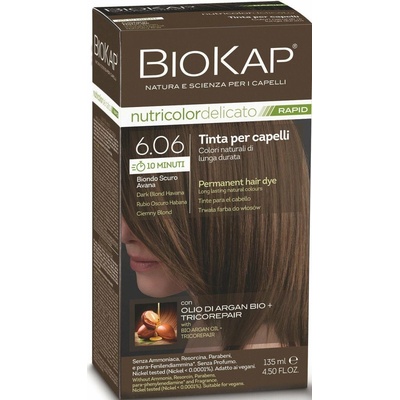 Biosline Barva na vlasy 6.06 Tmavá blond Havana 135 ml