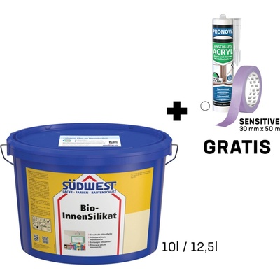 Bio-silikátová interiérová farba SÜDWEST All-Color 34337 12,5l