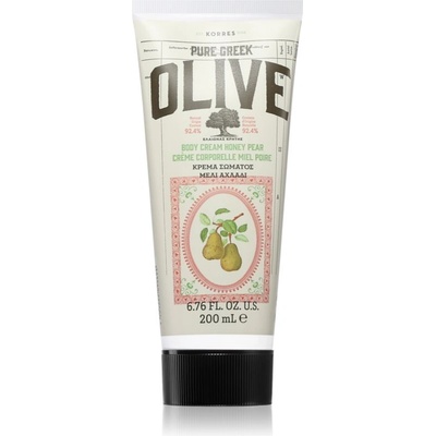 KORRES Pure Greek Olive & Honey Pear подхранващ крем за тяло 200ml