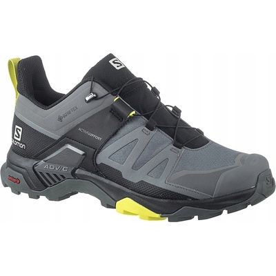 Salomon Pánské turistické boty X Ultra 4 GTX quiet shade black evening primrose šedé