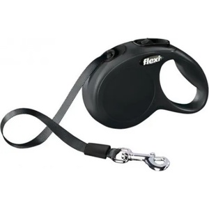 flexi Автоматичен повод FLEXI NEW Classic XS черно лента 3 м. / до 12 кг. 02312