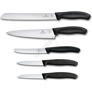 Victorinox - Комплект кухненски ножове SWISS CLASSIC 5 бр. черен (GG939)