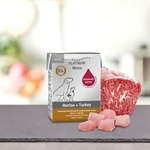 PLATINUM Мокра храна за кучета Platinum Menu Adult Iberico + Turkey с 42% Прясно пуешко месо, 35% Прясно свинско Иберико, 6% Прясно пилешко месо и зеленчуци, 185 gr