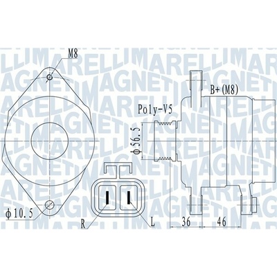 MAGNETI MARELLI Generátor 063732128010