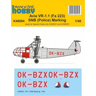 Special Hobby 1/48 Avia VR-1 SNB Marking Decal K48004 1:48