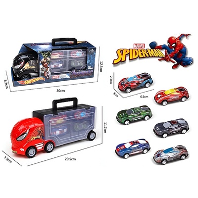 Автовоз Спайдърмен с 6 колички 3788-209