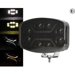  Led Халоген Фар drl бяла/жълта светлина - Опушен - 12-24v за джип, камион, агротехника и др