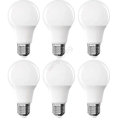 EMOS КОМПЛЕКТ 6x LED крушки A60 E27/8, 8W/230V 4000K (EMS1407)
