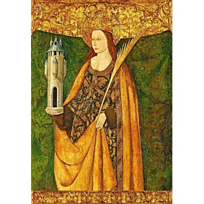 Sv. Barbora (ikona 457) Rozměry cm: D - 20x30cm