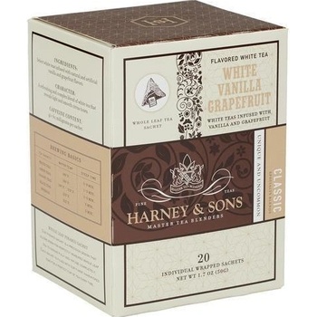 Harney and Sons Bílý čaj s vanilkou a grapefruitem 20 ks