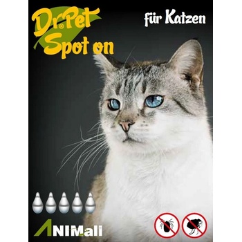 Dr.Pet Spot-On pipety proti blchám a kliešťom pre mačky 5x1ml