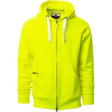 PAYPER mikina na zip s kapucí fluo Dallas+ Žlutá fluorescentní