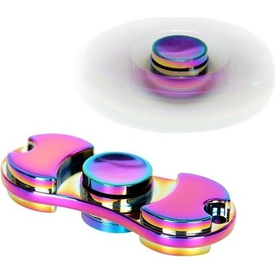Kovový Fidget Spinner vrtule Magický rainbow