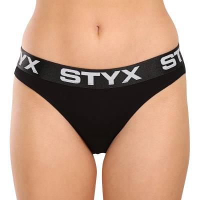 Styx Дамски панталонки Styx спортна гума черни Styx | Cheren | ЖЕНИ | S
