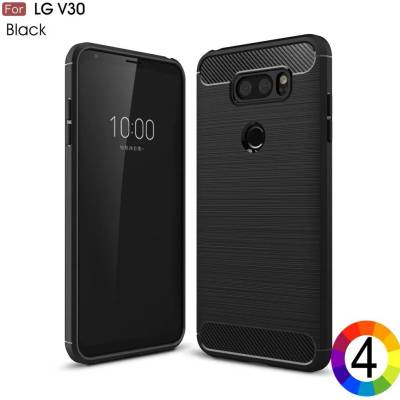 LG V30 Удароустойчив Carbon Fiber Калъф и Протектор