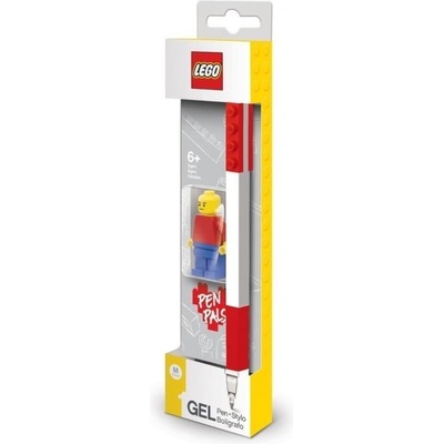 Химикалка LEGO гел с минифигурка 0, 7mm Черв (1601459-07-52602)