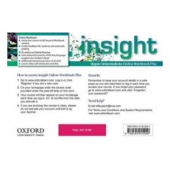 Insight: Upper-Intermediate: Online Workbook Plus - Access Code