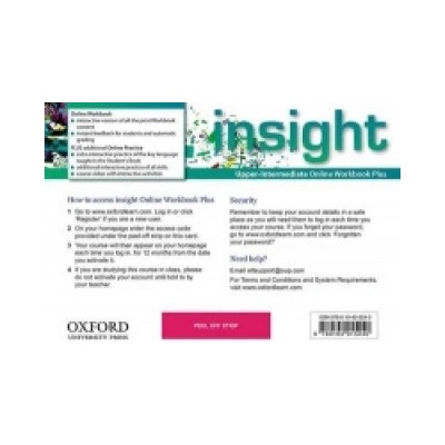Insight: Upper-Intermediate: Online Workbook Plus - Access Code