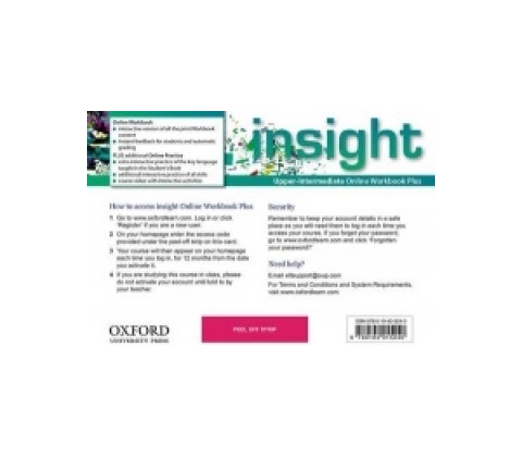 Insight: Upper-Intermediate: Online Workbook Plus - Access Code