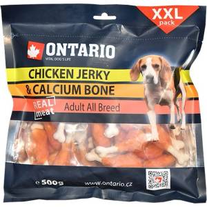 ONTARIO Пилешки филийки + калциева кост, 500г