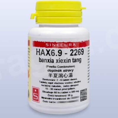 Sinecura HAX6.9-2269 banxia xiexin tang 60 tabliet