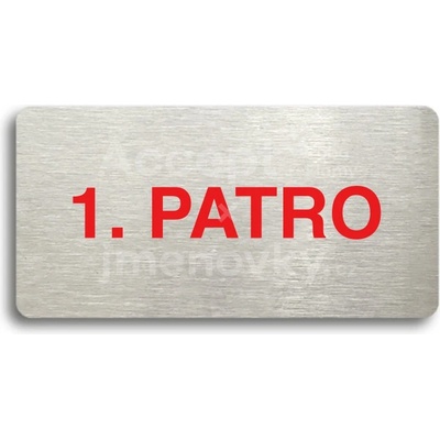 ACCEPT Piktogram 1. PATRO - stříbrná tabulka - barevný tisk bez rámečku
