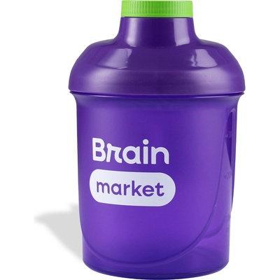 BrainMarket plastový shakerbfialový 300 ml