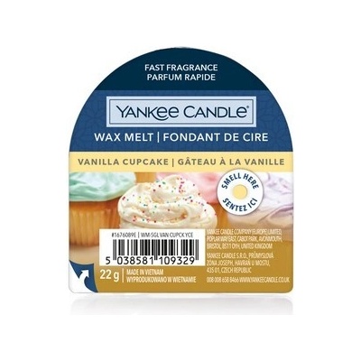 Yankee Candle VANILLA CUPCAKE vonný vosk do aromalampy 1 ks