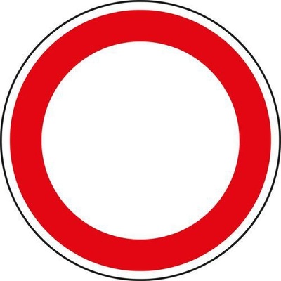 Manutan Dopravní značka Zákaz vjezdu všech vozidel (v obou směrech) (B1)