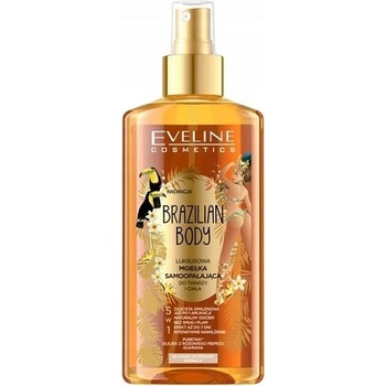Eveline Cosmetics Brazilian body luxusní samoopalovací sprej na tvář i tělo 150 ml