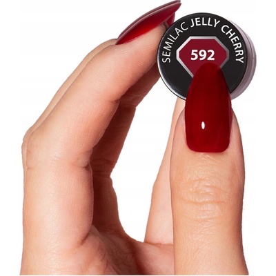 Semilac Hybridní barevný lak 592 Jelly Cherry 7 ml