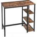 Vasagle Carla rustikální hnědá + černá