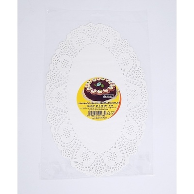 V+L mais Krajka Dessert ovál 21x32 / 8 ks / 2511632 51421