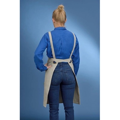 Kela Zástěra Puro 55%bavlna/45%len přírodní KL-12810