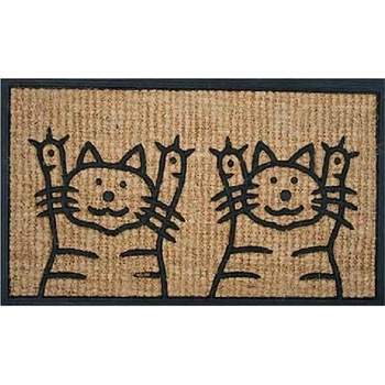 BO-MA Kokos + guma 2 mačky Hnedá 40x70 cm