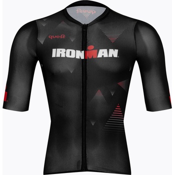 Quest Мъжка колоездачна тениска Quest Race Line France Iron Man black