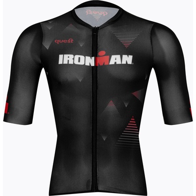 Quest Мъжка колоездачна тениска Quest Race Line France Iron Man black