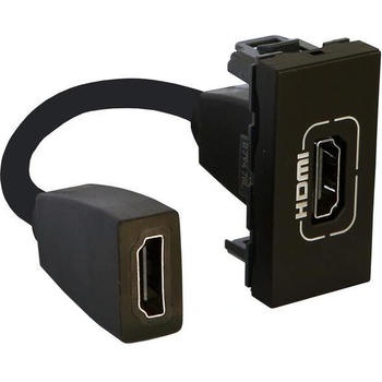 Legrand Розетка HDMI 1 мод. с кабел 15см. цвят Черен Mosaic - 079478L (079478L)